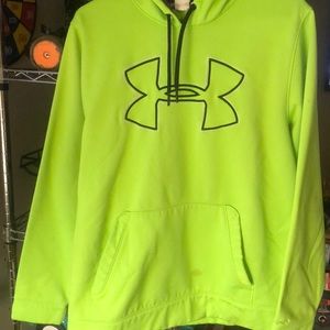 Lime green Underarmor hoodie